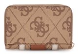 GUESS Erenia Zip Around Wallet M Latte Logo