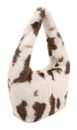 SEIDENFELT MANUFAKTUR Letje Hobo Bag Cow White & Brown