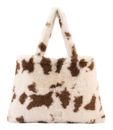 SEIDENFELT MANUFAKTUR Norrlida Shopper Cow White & Brown SEIDENFELT MANUFAKTUR Norrlida Shopper Cow White & Brown