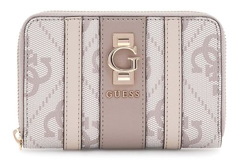 GUESS Erenia Zip Around Wallet M Dark Taupe Logo