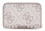 GUESS Erenia Zip Around Wallet M Dark Taupe Logo GUESS Erenia Zip Around Wallet M Dark Taupe Logo