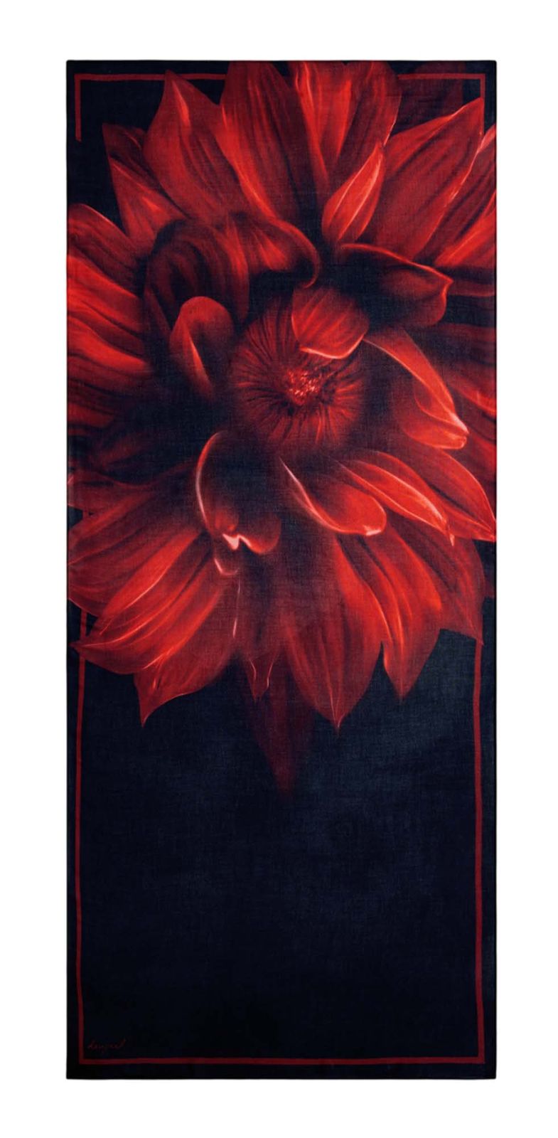 Desigual Flowerina Rectangle Foulard Black Desigual Flowerina Rectangle Foulard Black
