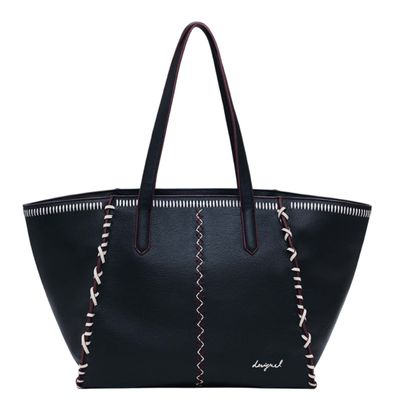 Desigual Manhattan Pespuntes Guimar Shopping Bag Black Desigual Manhattan Pespuntes Guimar Shopping Bag Black