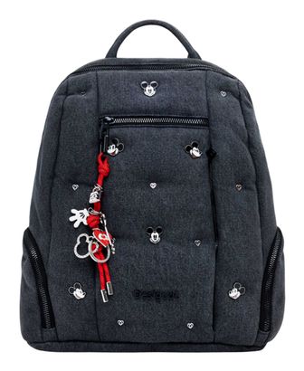 Desigual Mickey Studs Chester Modify Backpack M Denim Medium Wash