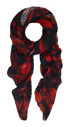 Desigual Red Revolution Rectangle Foulard Black