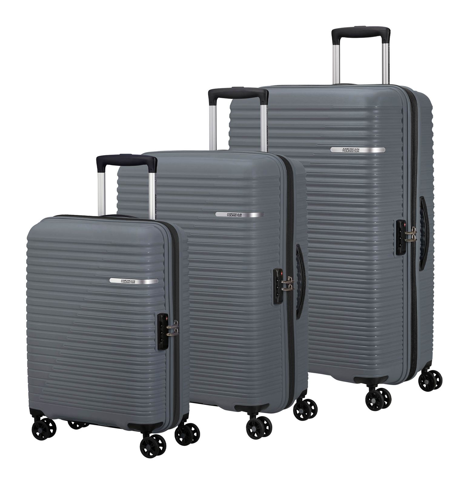 American Tourister Liftoff 3 PC Set D Charcoal Grey American Tourister Liftoff 3 PC Set D Charcoal Grey