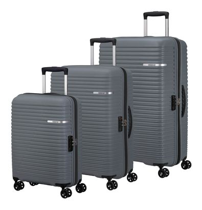 American Tourister Liftoff 3 PC Set D Charcoal Grey