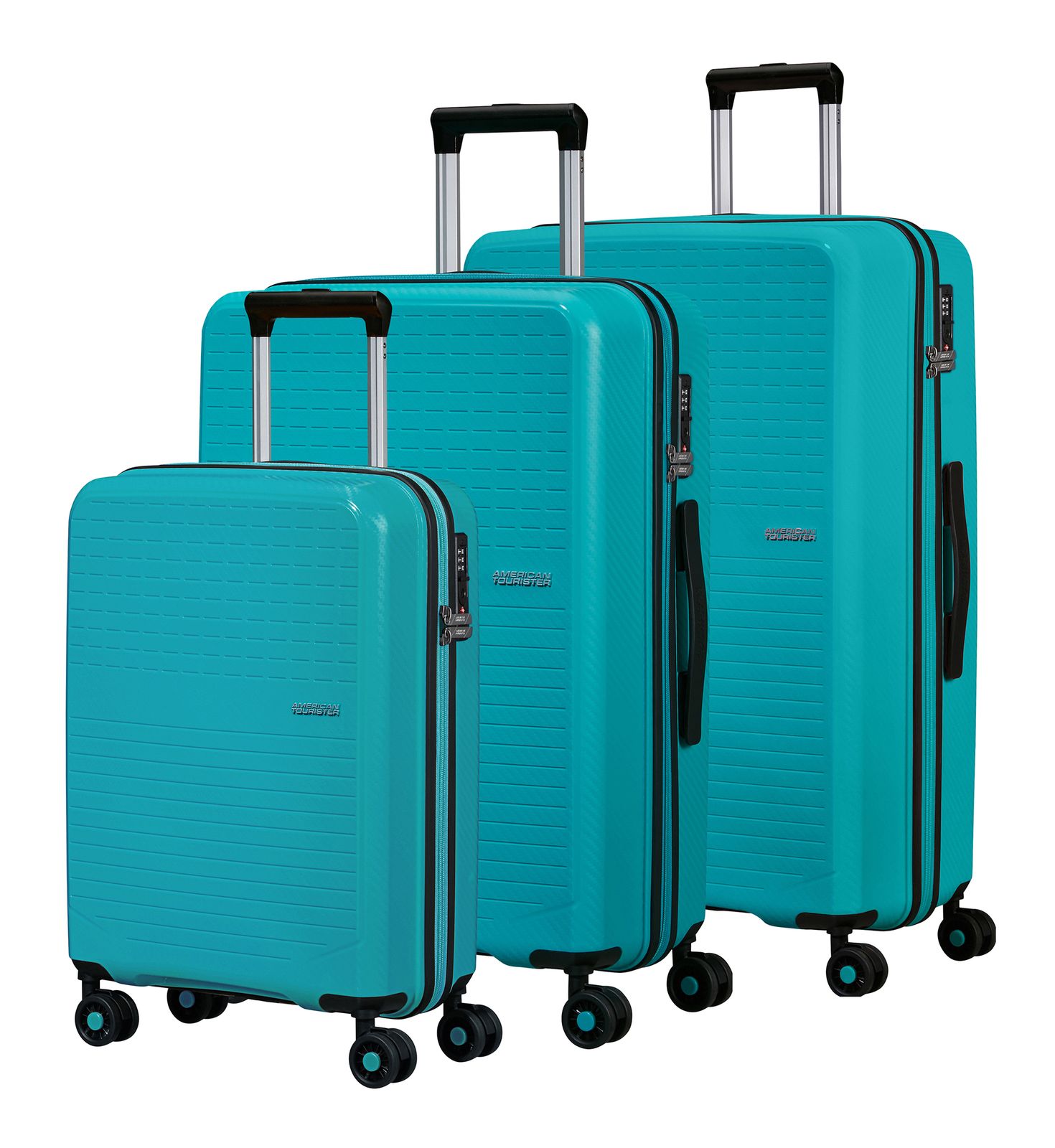 American Tourister Summer Hit 3 PC Set A Turquoise American Tourister Summer Hit 3 PC Set A Turquoise