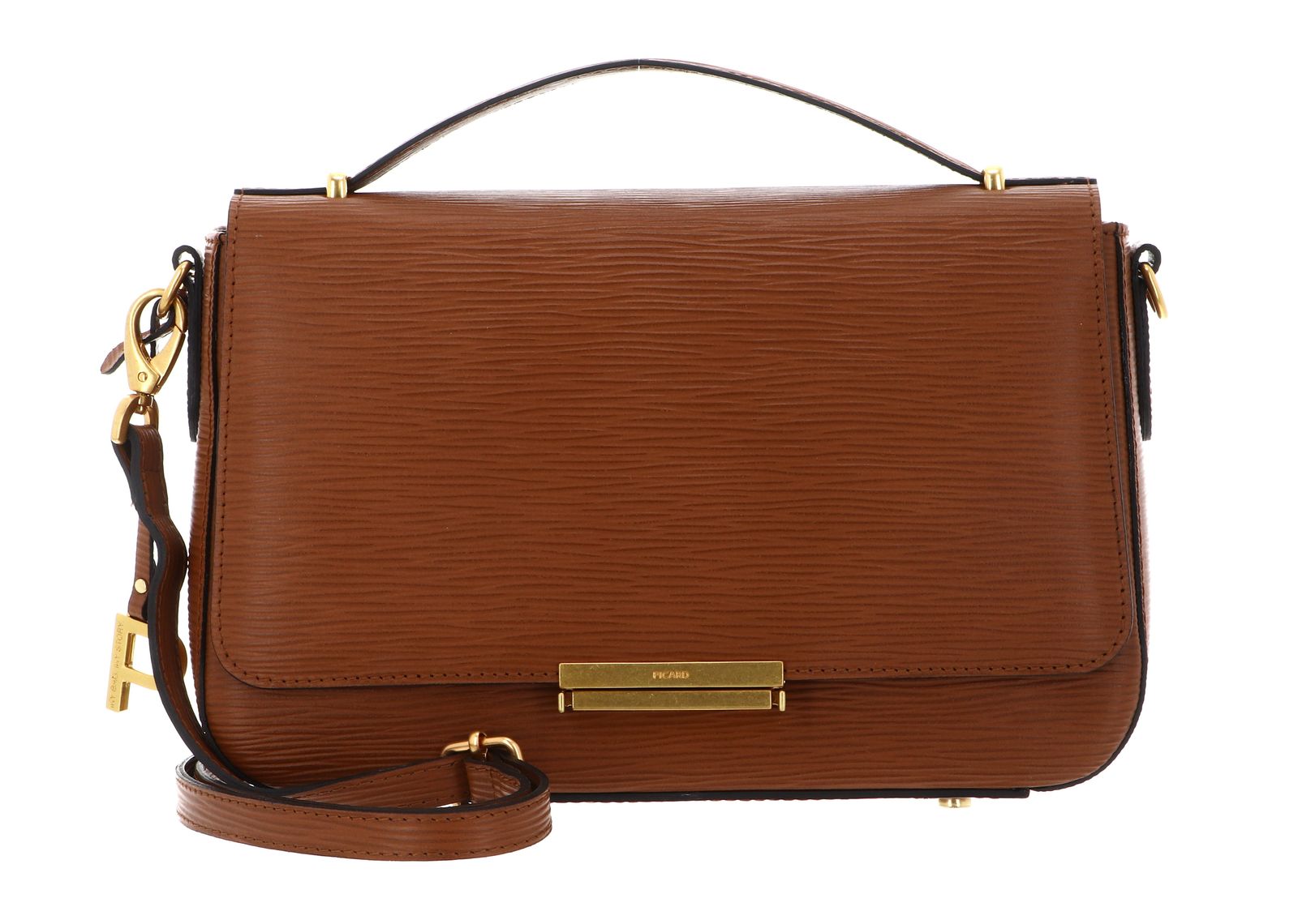 PICARD Calais Crossover Bag with Flap Cognac