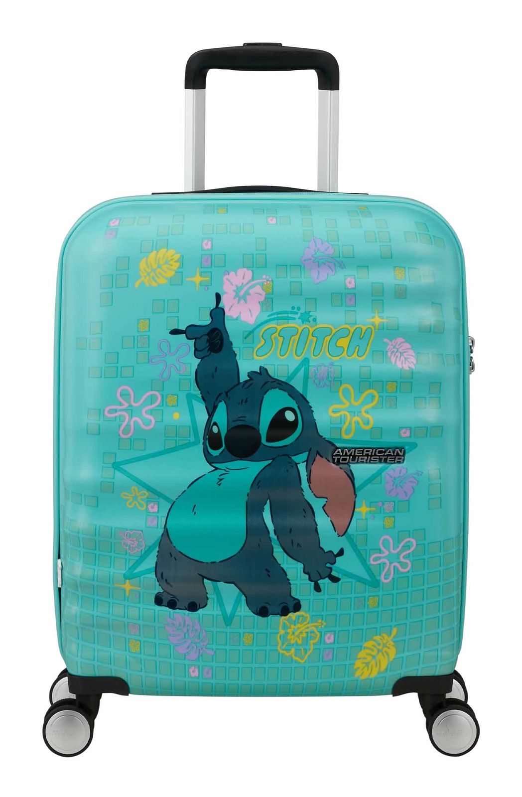 American Tourister Wavebreaker Disney Spinner 55 / 20 TSA Disney FL Stitch Flower