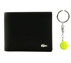 LACOSTE Billfold Key Ring Box S Noir KR Ball Jaune Flou