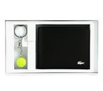LACOSTE Billfold Key Ring Box S Noir KR Ball Jaune Flou