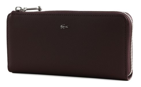 LACOSTE Daily City Slim Zip Wallet Fudge