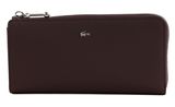 LACOSTE Daily City Slim Zip Wallet Fudge