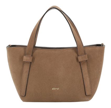 abro Leather Suede COSMO Mini Handbag Camel