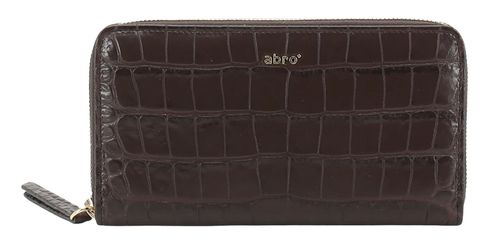 abro Leather Cocco Mondial Wallet Dark Brown