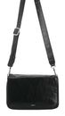 abro Leather Dioniso PURE Crossbody Bag Black / Nickel