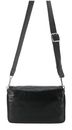 abro Leather Dioniso PURE Crossbody Bag Black / Nickel