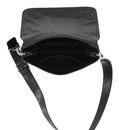 abro Leather Dioniso PURE Crossbody Bag Black / Nickel