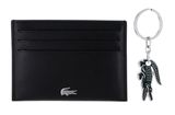 LACOSTE CC Key Ring Box Noir Kr Croc Sinople