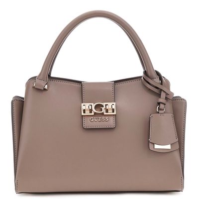 GUESS Jane Satchel S Dark Taupe