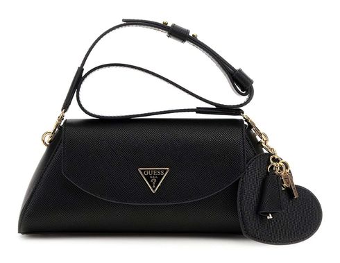 GUESS Bolena Flap Shoulder Bag Black GUESS Bolena Flap Shoulder Bag Black