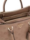 GUESS Cresidia II Society Satchel Dark Taupe