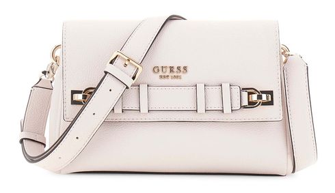 GUESS Gregoria Crossbody Flap Bag Stone GUESS Gregoria Crossbody Flap Bag Stone