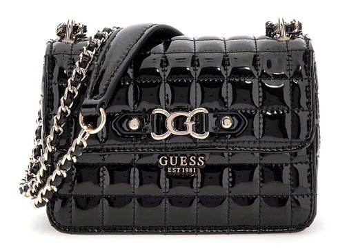 GUESS Nadira Mini Convertible Xbody Flap Bag Black