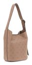 GUESS Cresidia II Bucket Bag Dark Taupe Logo