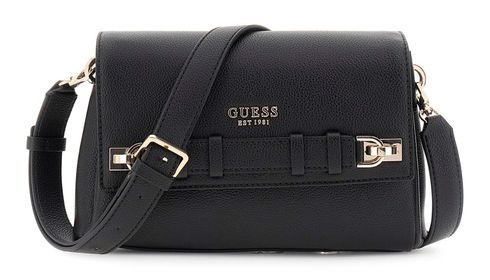 GUESS Gregoria Crossbody Flap Bag Black