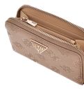 GUESS Cresidia II SLG Zip Around Wallet M Dark Taupe Logo GUESS Cresidia II SLG Zip Around Wallet M Dark Taupe Logo