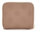 GUESS Cresidia II SLG Zip Around Wallet S Dark Taupe Logo GUESS Cresidia II SLG Zip Around Wallet S Dark Taupe Logo