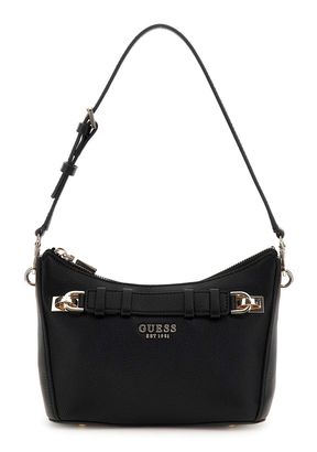GUESS Gregoria Top Zip Shoulder Bag Black GUESS Gregoria Top Zip Shoulder Bag Black