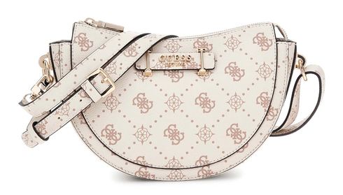 GUESS Silia Mini Convertible Shoulder Bag Vanilla Logo