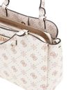 GUESS Silia Girlfriend Satchel Vanilla Logo