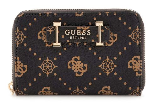GUESS Silia SLG Medium Zip Around M Espresso Logo
