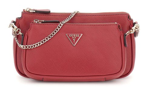 GUESS Noelle II Double Pouch Crossbody Bag Garnet