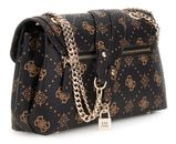 GUESS Silia Convertible Xbody Flap Bag Espresso Logo