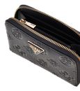 GUESS Cresidia II SLG Zip Around Wallet M Black Logo GUESS Cresidia II SLG Zip Around Wallet M Black Logo