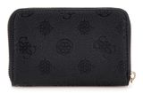 GUESS Cresidia II SLG Zip Around Wallet M Black Logo GUESS Cresidia II SLG Zip Around Wallet M Black Logo