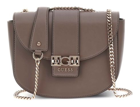 GUESS Jane Covertible Xbody Flap Dark Taupe