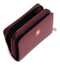 TOMMY HILFIGER TH Icon Zip Around Wallet M Deep Rouge