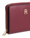 TOMMY HILFIGER TH Icon Zip Around Wallet M Deep Rouge