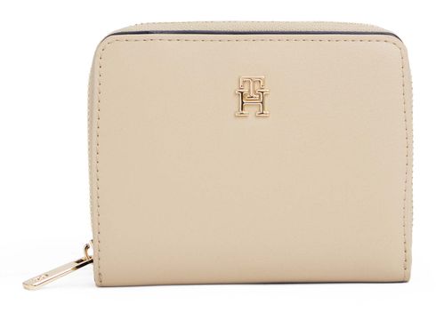 TOMMY HILFIGER TH Icon Zip Around Wallet M Sandalwood
