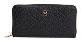 TOMMY HILFIGER TH Icon Mono Embo Zip Around Wallet L Black