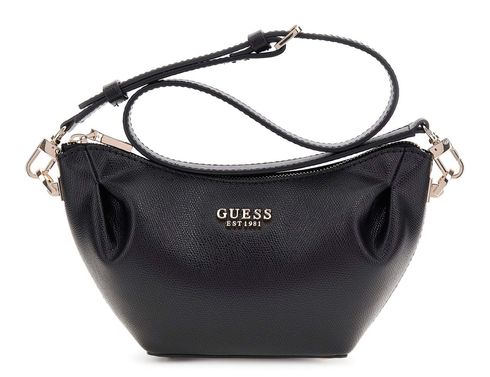 GUESS Amorette Top Zip Shoulder Bag Black GUESS Amorette Top Zip Shoulder Bag Black