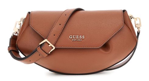 GUESS Amorette Flap Crossbody Cognac GUESS Amorette Flap Crossbody Cognac