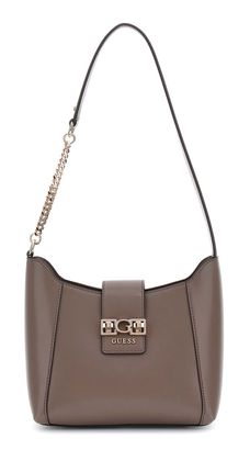 GUESS Jane Hobo Bag Dark Taupe