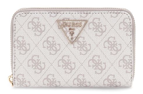 GUESS Laurel II SLG Medium Zip Around Wallet Dark Taupe Logo